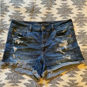 American Eagle High Rise Denim Shorts